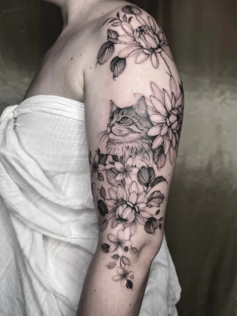 Tatouage animal 4 par Lilou Mommers à Bordeaux