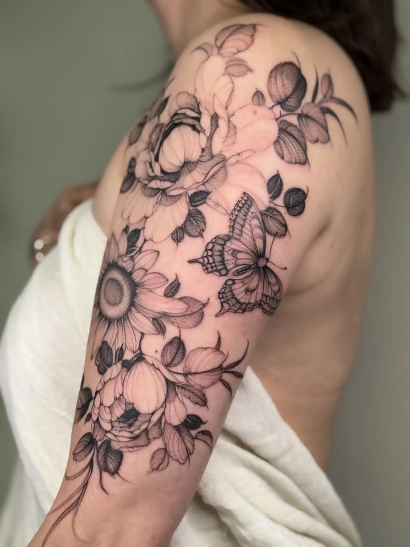 Tatouage animal 2 par Lilou Mommers à Bordeaux